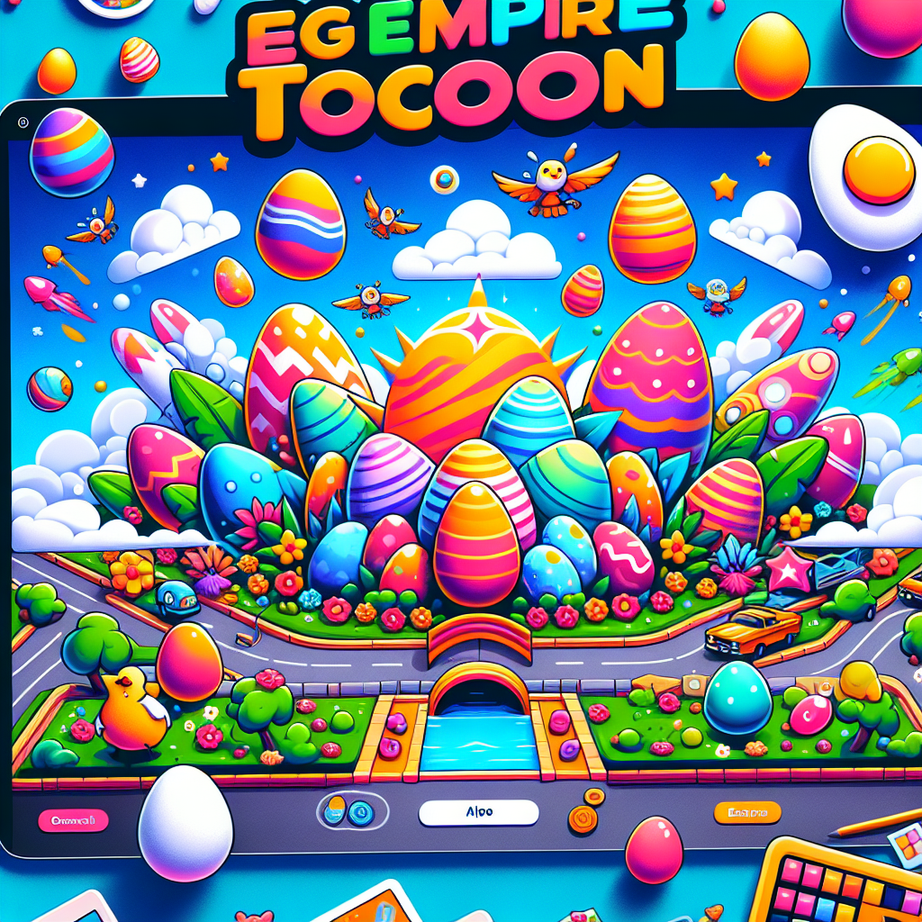 Egg Empire Tycoon app concept