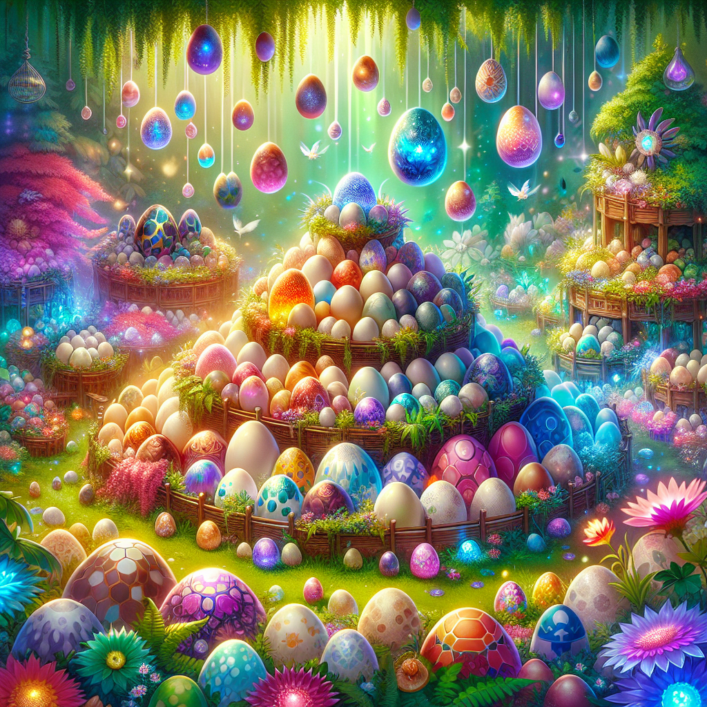 Egg breeding scene in the game