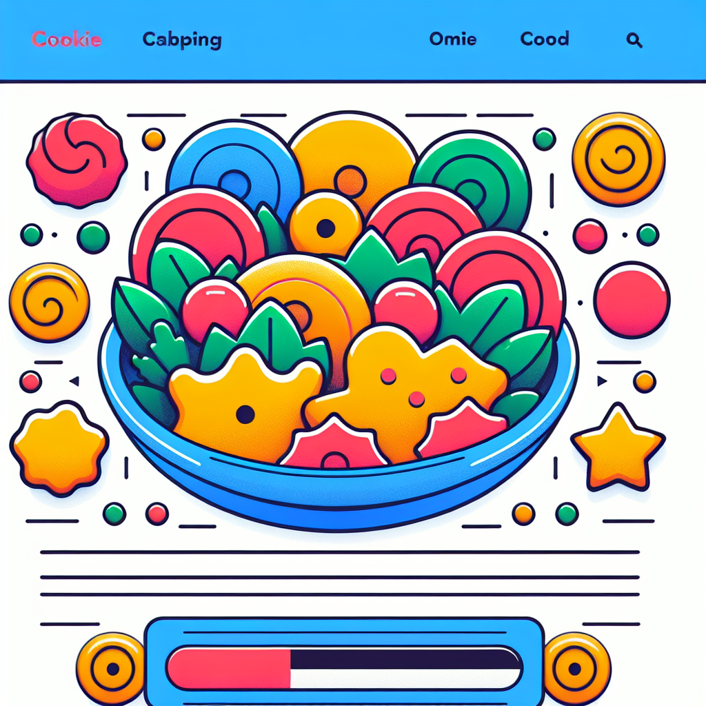 Illustration of cookies on a plate